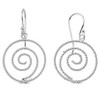 Vinani 2OHK Spiral Earrings Small Intertwined Shiny Sterling Silver 925