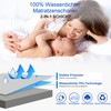 Waterproof Mattress Protector, Fitted Sheet, Breathable, Waterproof Mattress Cover, Moisture
