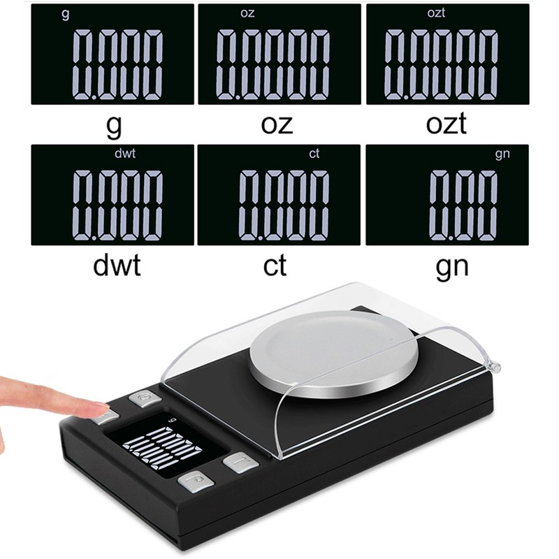 0.001g Portable Mini High Precision Jewelry Weight Electronic Digital Scale