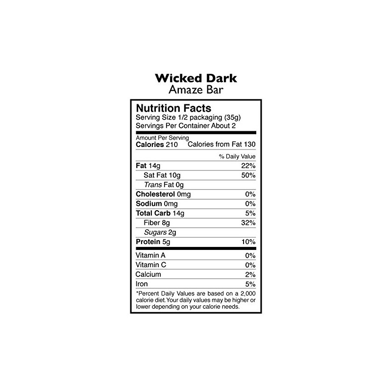 Taza Chocolate Organic Amaze Bar 95% Stone Ground, Wicked Dark