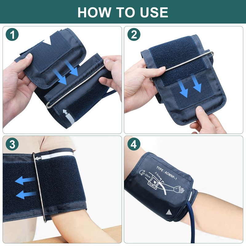 Blood Pressure Tester LCD Display Precise Measuring Portable Armband Blood