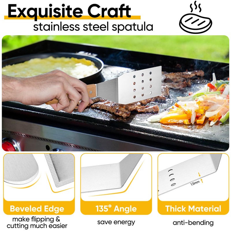 Griddle Accessories Kit, HaSteeL 20 Pcs Flat Top Grill Accessories