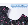 TENVDA Gymnastics Leotards for Girls 4t Shiny Five Star Printed