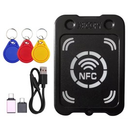 Snblzhef RFID Smart Chip Card Reader Copier +3XCUID Keychain NFC Encryption Key Reader IC 13.56Mhz RFID Token Clone Duplicator