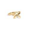 SINGULARU - Zinnia Ring - 18 Carat Gold-Plated Brass with