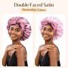 YANIBEST Satin Bonnet Silk Bonnet for Sleeping Double Layer Ajustable