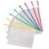Tarifold Fr 509009 - 8 A4 Plastic Zip Document Sleeves