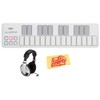 Korg nanoKEY2 Slim-Line USB Keyboard Bundle with Headphones and Polishing