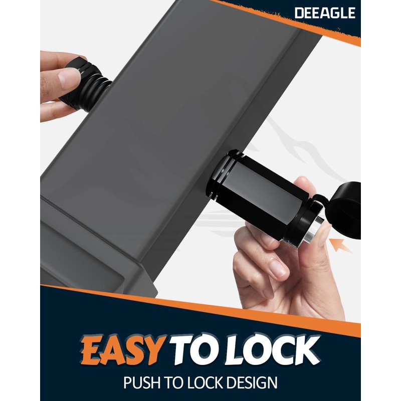 DEEAGLE 5/8" Locking Hitch Pin for 2" and 2.5" Receiver,