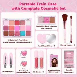 Girls Makeup Kit for Teens Make up Set for Beginners Baby Pink