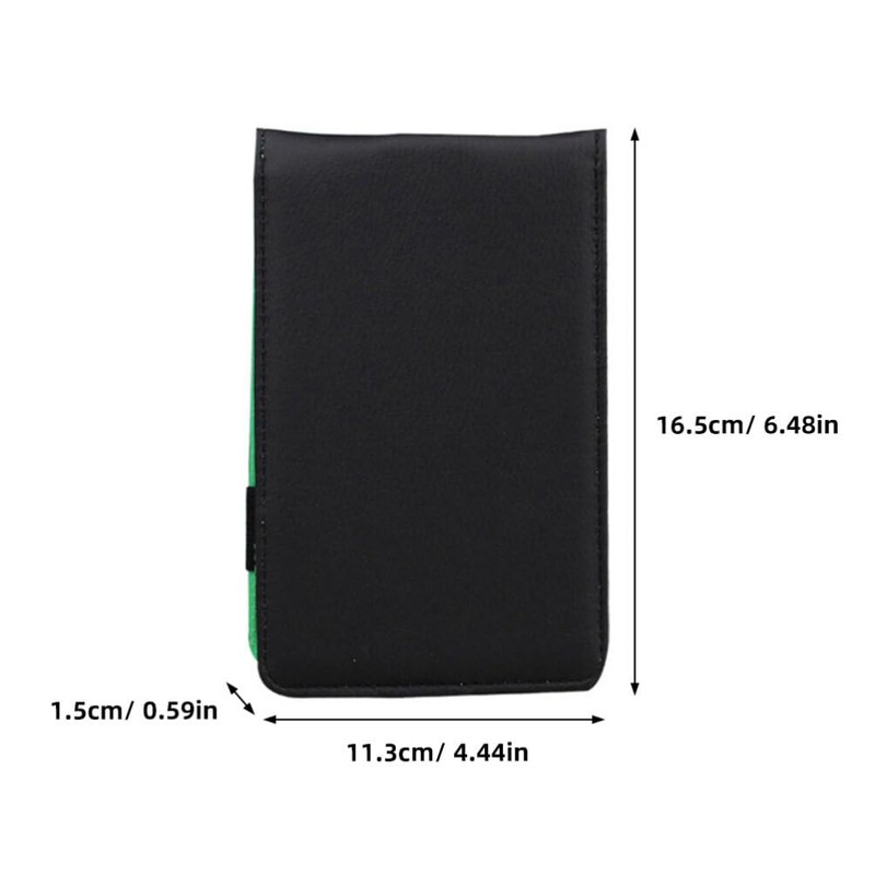 Baluue 1set Golf Scorecards Holder Pu Leather Golf Scoring Book