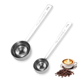 Tablespoon Measuring Spoons,2Pcs Metal Stainless Steel Measuring Coffee Spoons with Long Handle(15ml,30ml)
