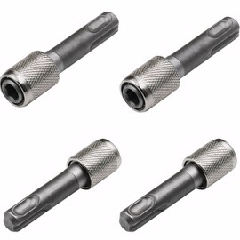 MAEXUS SDS Plus Adapter, 6.35 mm (1/4 Inch) Sds Adapter, Hexagonal Shank Drill Holder Converter Adapter from Round Shank to Hex Shank for Home Decoration Projects, Industry, Pack of 4