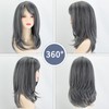 18 Inch Gray Wigs for Women 2x3.5 Realistic Scalp Highlight