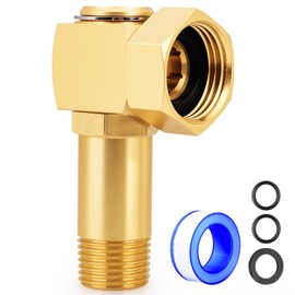 UNWAVER Garden Hose Reel Parts Swivel Elbow Connector Garden Hose Swivel Reel Replacement Fittings Brass Replacement Part Adapter (Standard 1PCS)