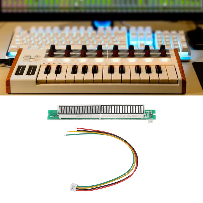 Music Level Indicator Module 32 Bit 8 Effects Adjustable Brightness