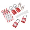 Electrical Lockout Tagout Kit with Safety Padlocks Hasps Loto Keys
