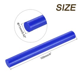 sourcing map Mini Hot Glue Gun Sticks 4-inch x 0.43-inch High Sticky Hot Glue Sticks for Glue Gun, Bright Blue 30pcs