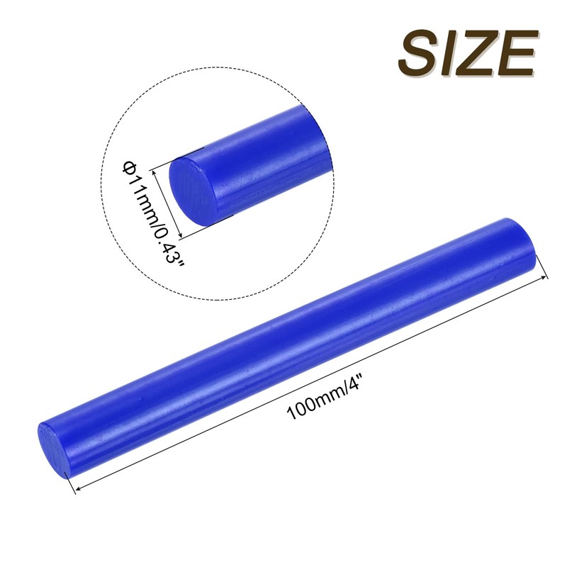 sourcing map Mini Hot Glue Gun Sticks 4-inch x 0.43-inch