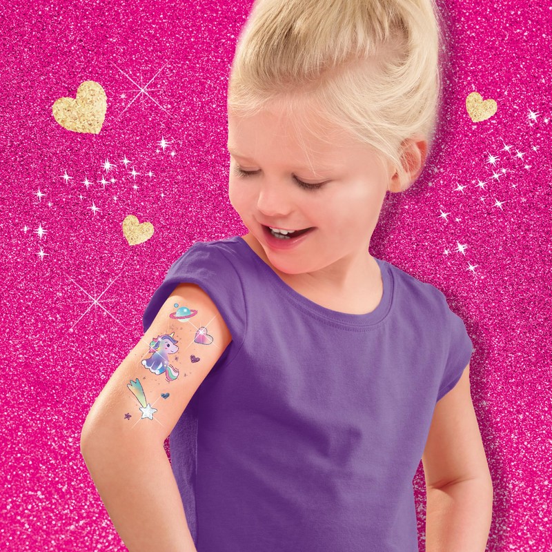 SES Creative 14724 Unicorn Tattoos and Glitter Creative Craft Set