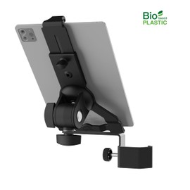 K&M 19765 Tablet PC Holder Biobased Plastic - Accessory for Microphone Tripods Tilting - Suitable for Most Brands