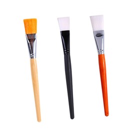 Ipetboom Beauty Tools 3 in 1 Mask Applicator Brush Wooden Handle for Even Mask Application Skin Care