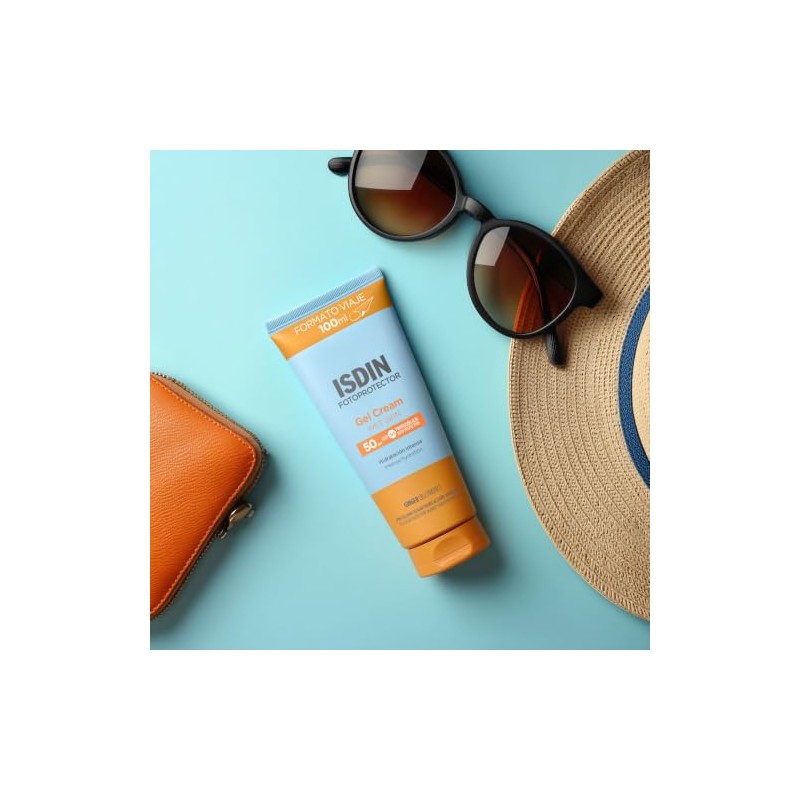 ISDIN Fotoprotector Gel Cream SPF 50+, Protector Solar Corporal refrescante