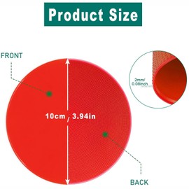 BEANPRECOY 12Pcs Rubber Agility Markers, Non-Slip TPE Training Cones for Soccer, Sports & Fitness, Flat Disc Markers for Field Drills for Exercise Drills, Sports, Speed Agility Training (Pack of 12)