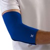 Body Helix Full Elbow Brace for Tendonitis and Tennis Elbow | Golfers Elbow Brace | Forearm Strain Support | Elbow Compression Sleeve for Men and Women | HSA, FSA Approved (Royal Blue, Large)