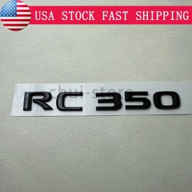 For RC350 RC 350 Letter Trunk Lid Badge Emblem Car Replace Sticker Gloss Black