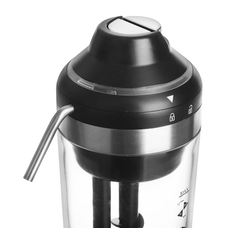 KASANOVA Shaker cocktail elettrico 500 ml con pompa trasparente