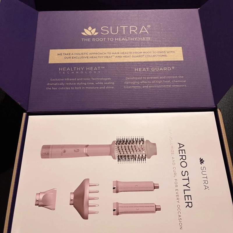 SUTRA AERO Styler NEW IN BOX Pink dryer, diffuser, brush,