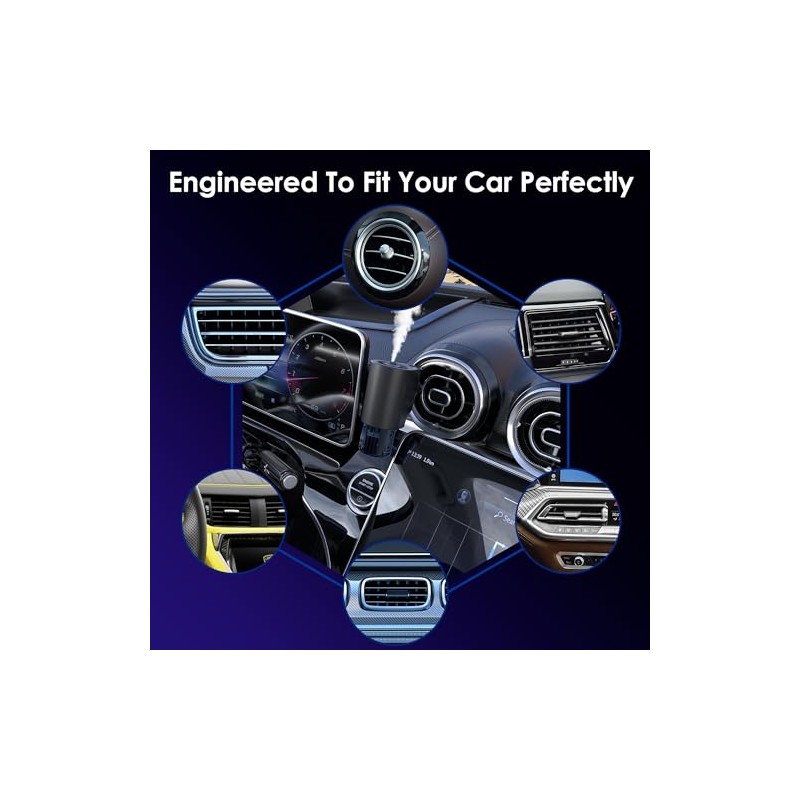 Smart Car Air Freshener with 10 Refills and 5 Scents