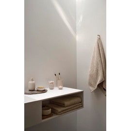 Zone Denmark Classic Hand Towel, Bath Towel, Bath Towel, 100% Bio-Tex-Certified Cotton, Quick-Drying, 70 x 140 cm, Sand