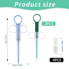 2 Stück Tablettengeber für Katzen,Katze Tabletten Pill Feeder,Cats Tablette Tabletteneingeber,Animal Medikamenten Shooter Dispenser Assist,Silikon Versteck Feeders Spritze Assistent für Pet Pille