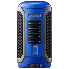 Colibri Apex Single Jet Flame Cigar Lighter - Black and Blue - New