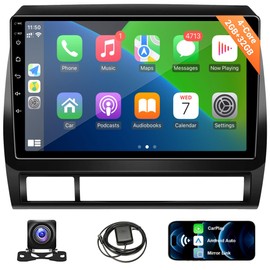 Leadfan Stereo Radio Wireless CarPlay Android Auto for Toyota Tacoma 2005 2006 2007 2008 2009 2010 2011 2012 2013 2014 2015, 9" Touch Screen in-Dash Navigation GPS Head Unit FM WiFi SWC Backup Camera