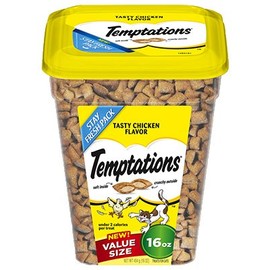 Temptations 10112726 Cat Treats, Tasty Chicken, 16-oz. - Quantity 4