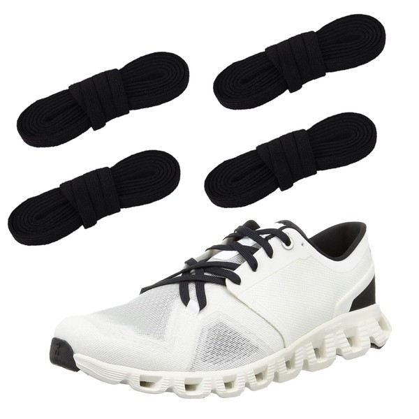 NOQUBYS 2 Pairs Flat Thin Shoe Laces for On Cloud,