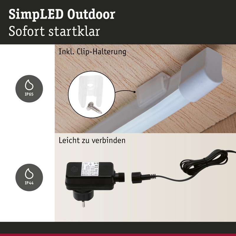 Paulmann SimpLED Outdoor Stripe Set 3 m Daylight