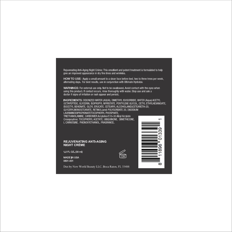 MĒTIER Rejuvenating Night Crème, Anti-Aging & Hydrating Night Treatment, Retinol,