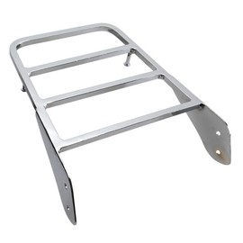 Mingting Chrome Sissy Bar Luggage Rack Bracket Compatible with Yamaha VStar 400 V Star 650 V-Star 1100 Classic XVS Dragstar XVS 1100 (2000-2011)