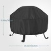 Daiilg Fire Pit Cover Round 36 Inch Fire Pit Cover,