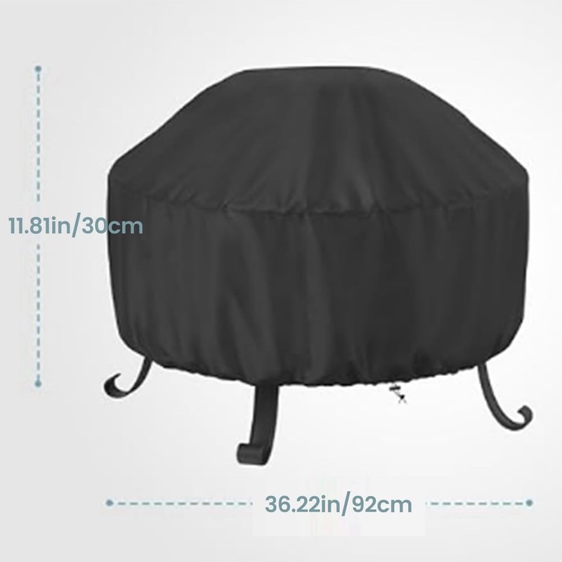 Daiilg Fire Pit Cover Round 36 Inch Fire Pit Cover,
