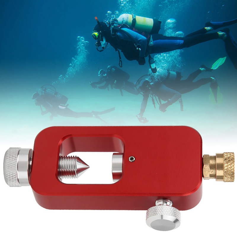 DEDEPU Scuba Diving Adapter 8mm Oxygen Bottle Connector with Pressure