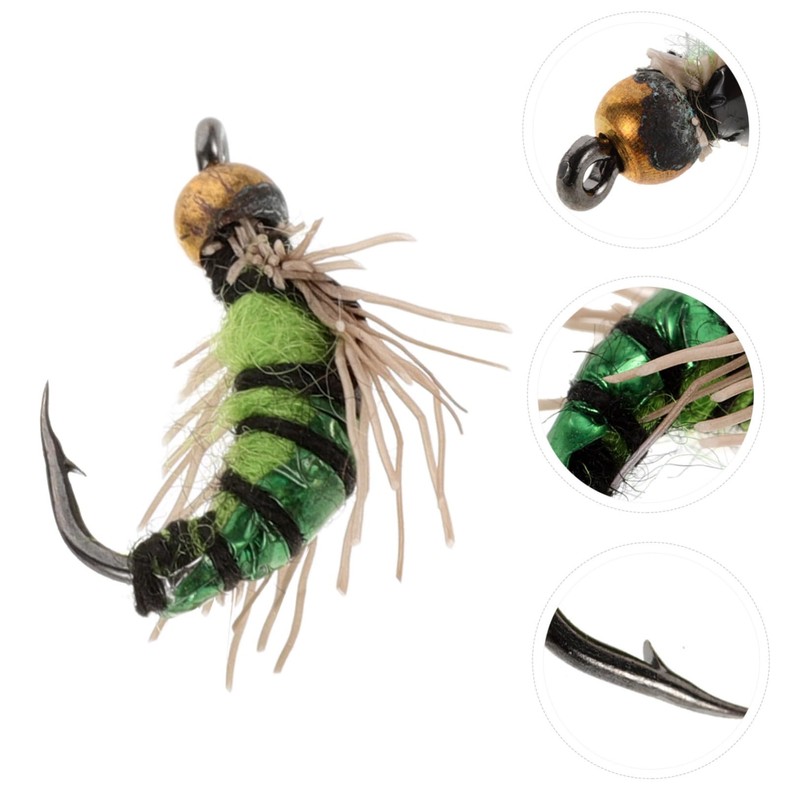 Kisangel 10pcs Fishing Lure Hooks Fishing Hooks Topwater Lures for