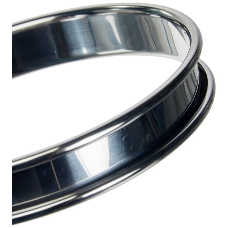 De Buyer Circular Tart Frame with Rolled Edge, Stainless Steel,