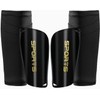 Men's Football Shin Pads with Non-Slip Sleeves, for Adults -