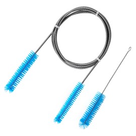 CPAP-Reinigungsset, Schlauchreinigungsbürste, Rohrbürste Reinigungsbürste für Schlauch und Gerät, Reiniger Schlauchbürste Zubehör zur Reinigung für CPAP Schläuche Tube (Blau)