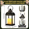 Kittmip 8 Pcs 10 Inch Bronze Decorative Candle Lantern Bulk